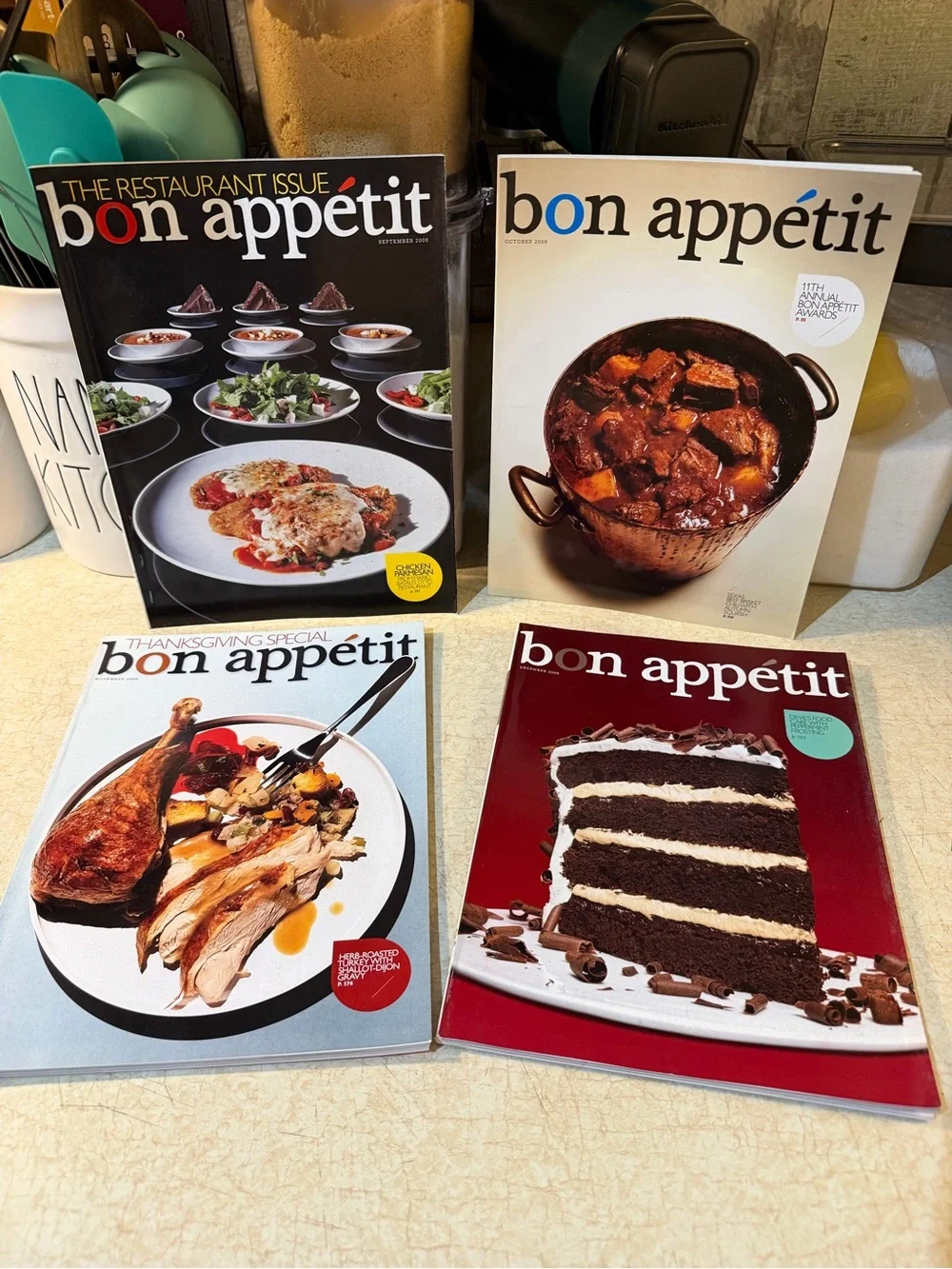 Bon Appétit November 2004 and 2008-11 Magazine Lot- Recipes Cooking Illustrated